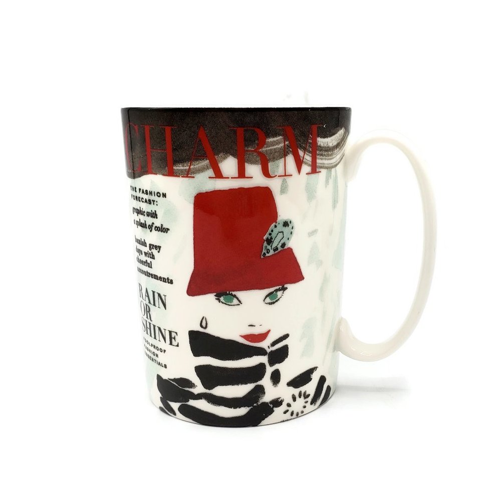Kate Spade Lenox Rain or Shine Making Headlines Audrey Mug